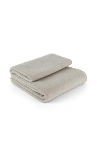 Coincasa κουβέρτα μονή fleece μονόχρωμη 170 x 130 cm - 007217964 Μπεζ